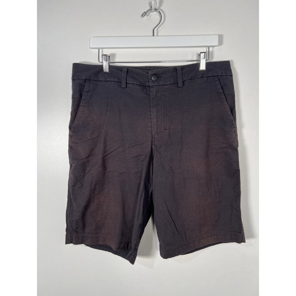 Lululemon Commission Shorts Dark Charcoal Grey Chino Golf Travel Mens Size 36